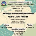 Orientation cum Workshop on MAH-CETELCT for B.Ed (3)