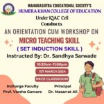 Orientation on Micro teaching for Fy.B.Ed Students (2)
