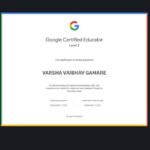 Varsha Maam Google Educators Level 2